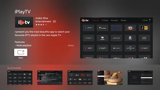 iPlayTV app appstore apple tv svenskiptv