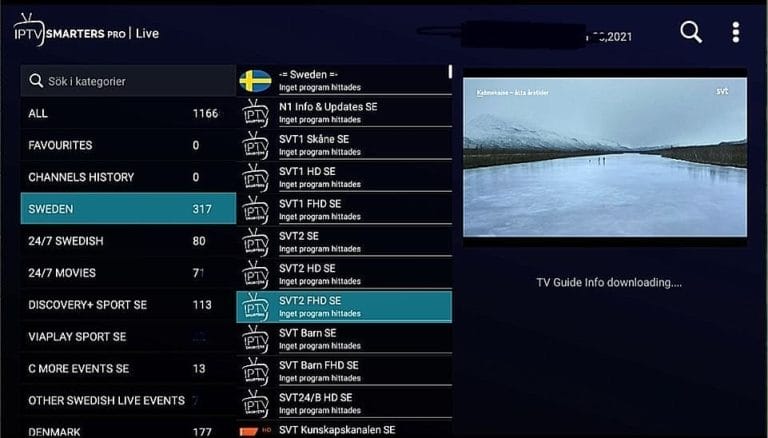 IPTV Smarters PRO Instruktioner Steg 4 Svensk IPTV